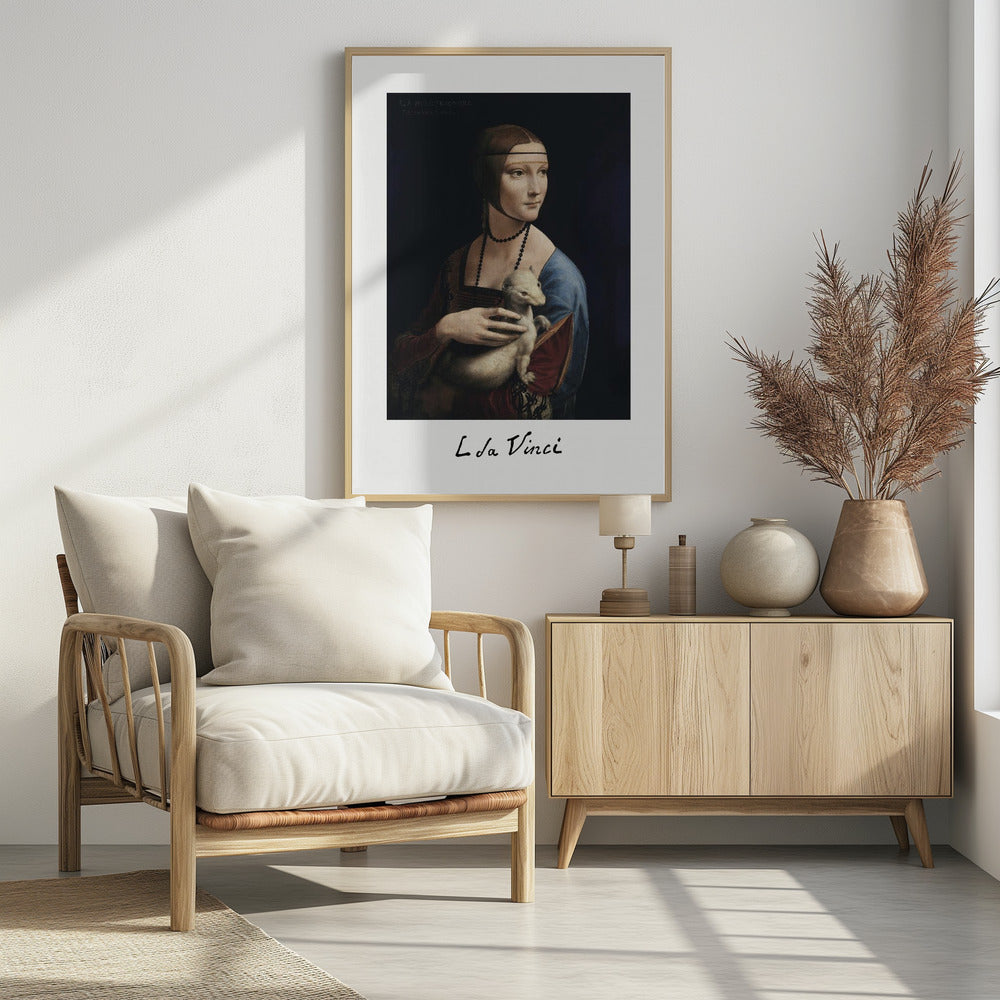 Lady With an Ermine (ca. 1490) - Poster / Art Print