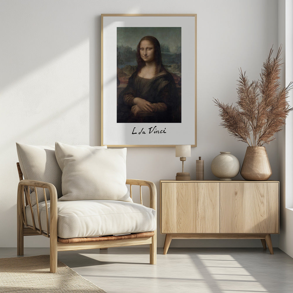 Mona Lisa Del Giocondo Signature (1503–1506) - Poster / Art Print