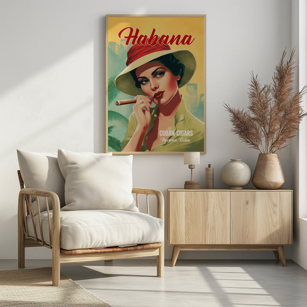 Habana - Cuban Cigars - Poster / Art Print