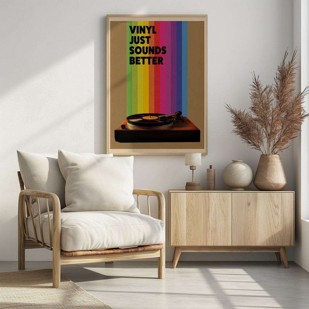 Vinyl Just Sounds Better - Poster / Art Print