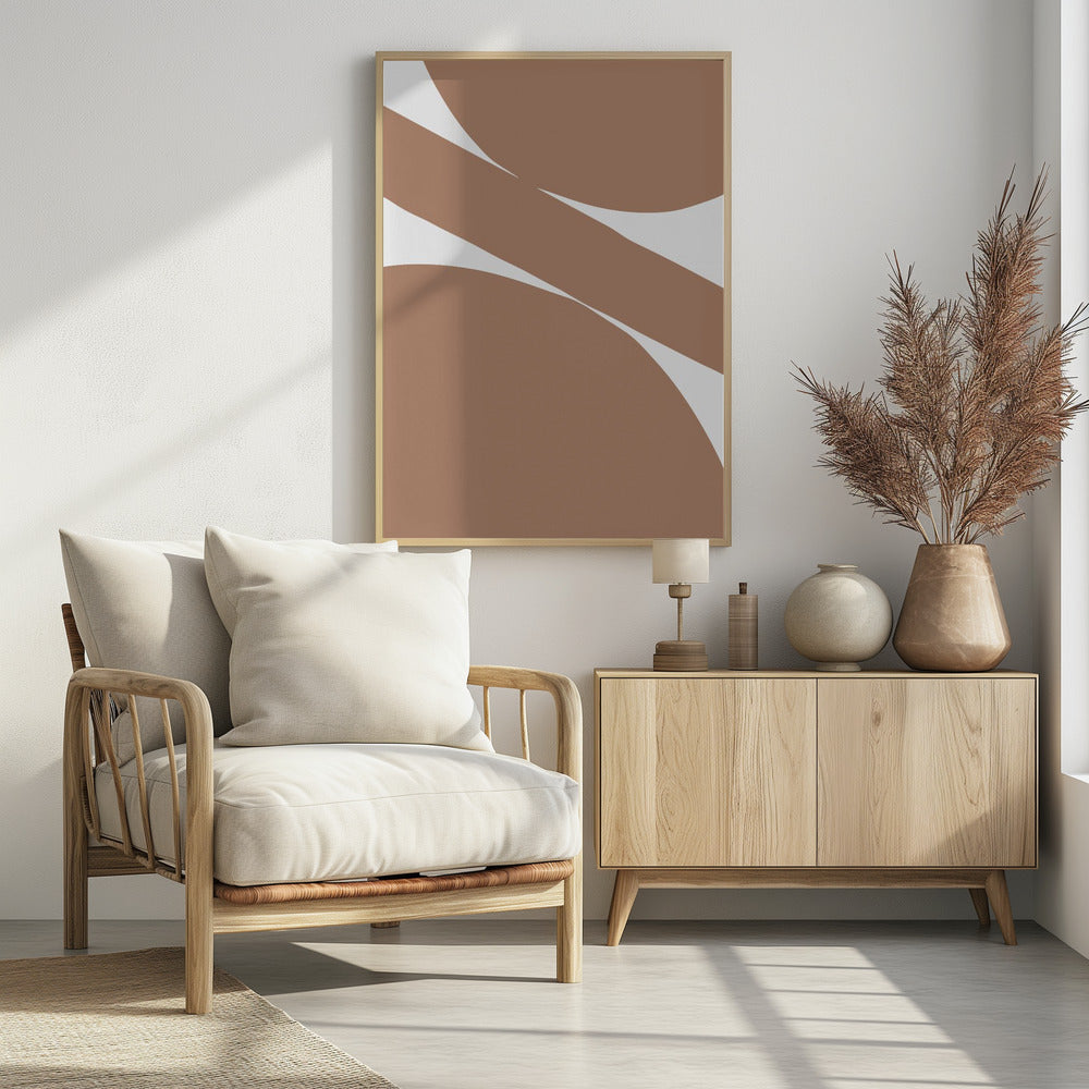 Abstract Mocha - Poster / Art Print