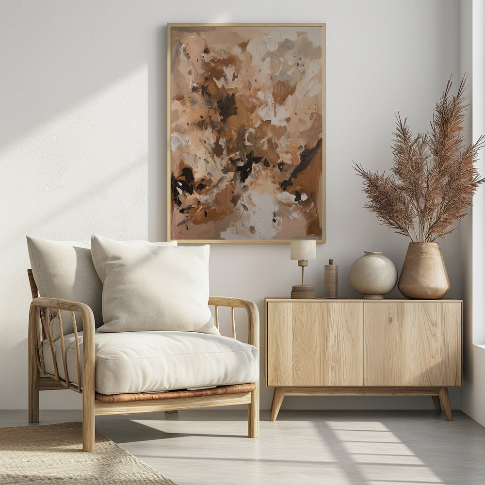 Abstract Mocha No 1 - Poster / Art Print