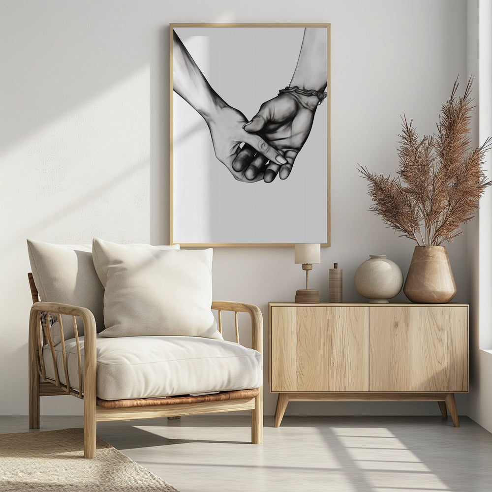 Holding Hands - Poster / Art Print