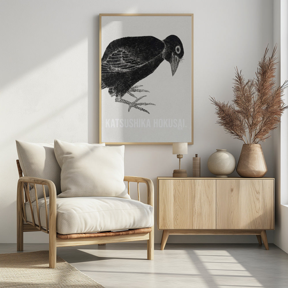 Katsushika Hokusai's Bird 1814 - Poster / Art Print