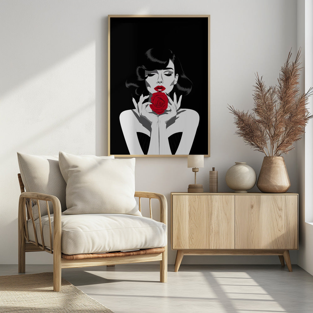 The Red Rose - Poster / Art Print