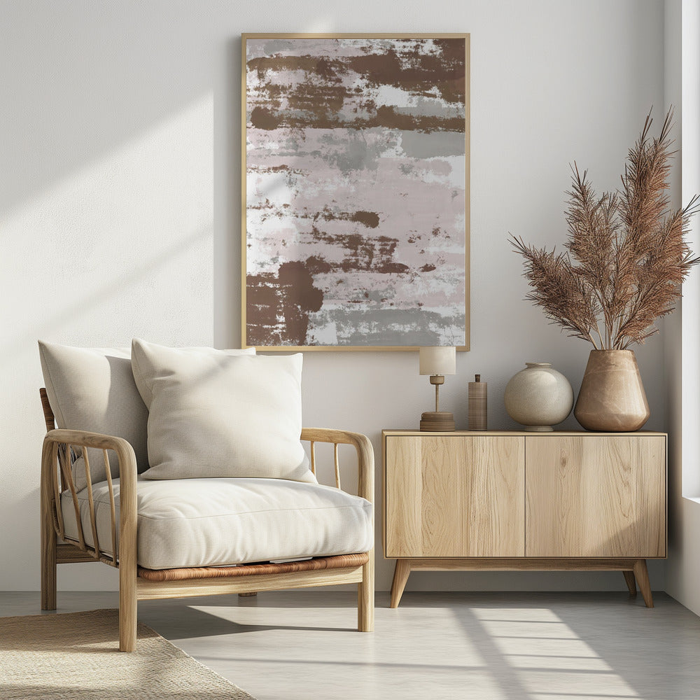 Abstract Mocha Paths - Poster / Art Print