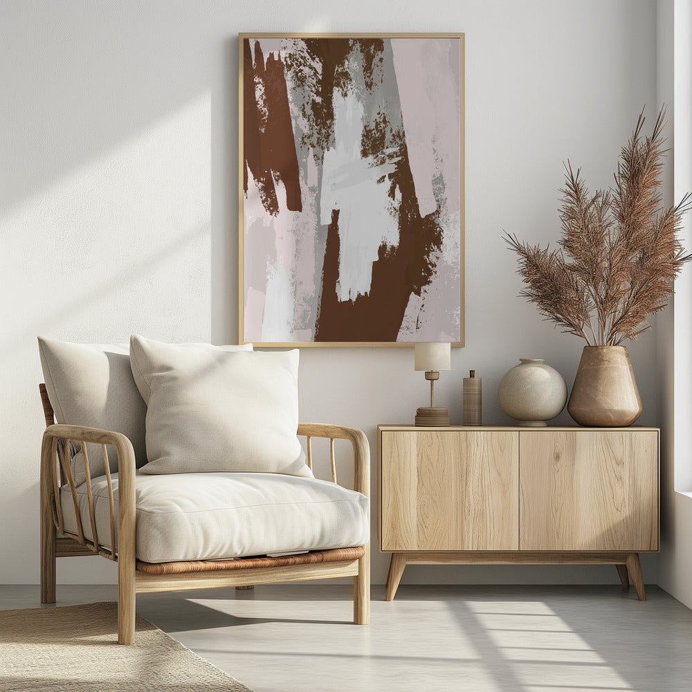 Abstract Brown Paint - Poster / Art Print