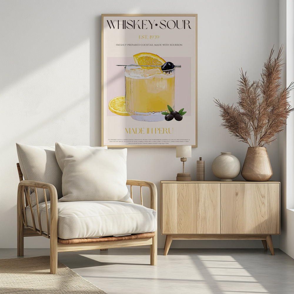 Whiskey sour print - Poster / Art Print