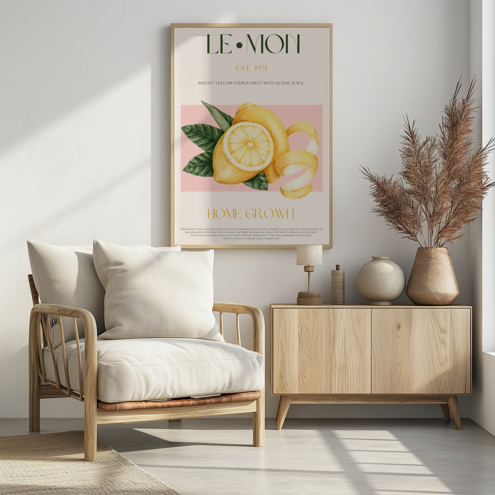 Lemon print - Poster / Art Print