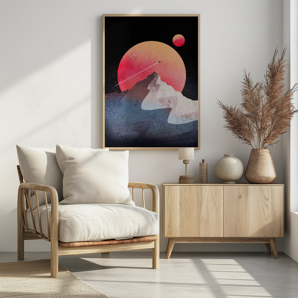 The moon peak - Poster / Art Print