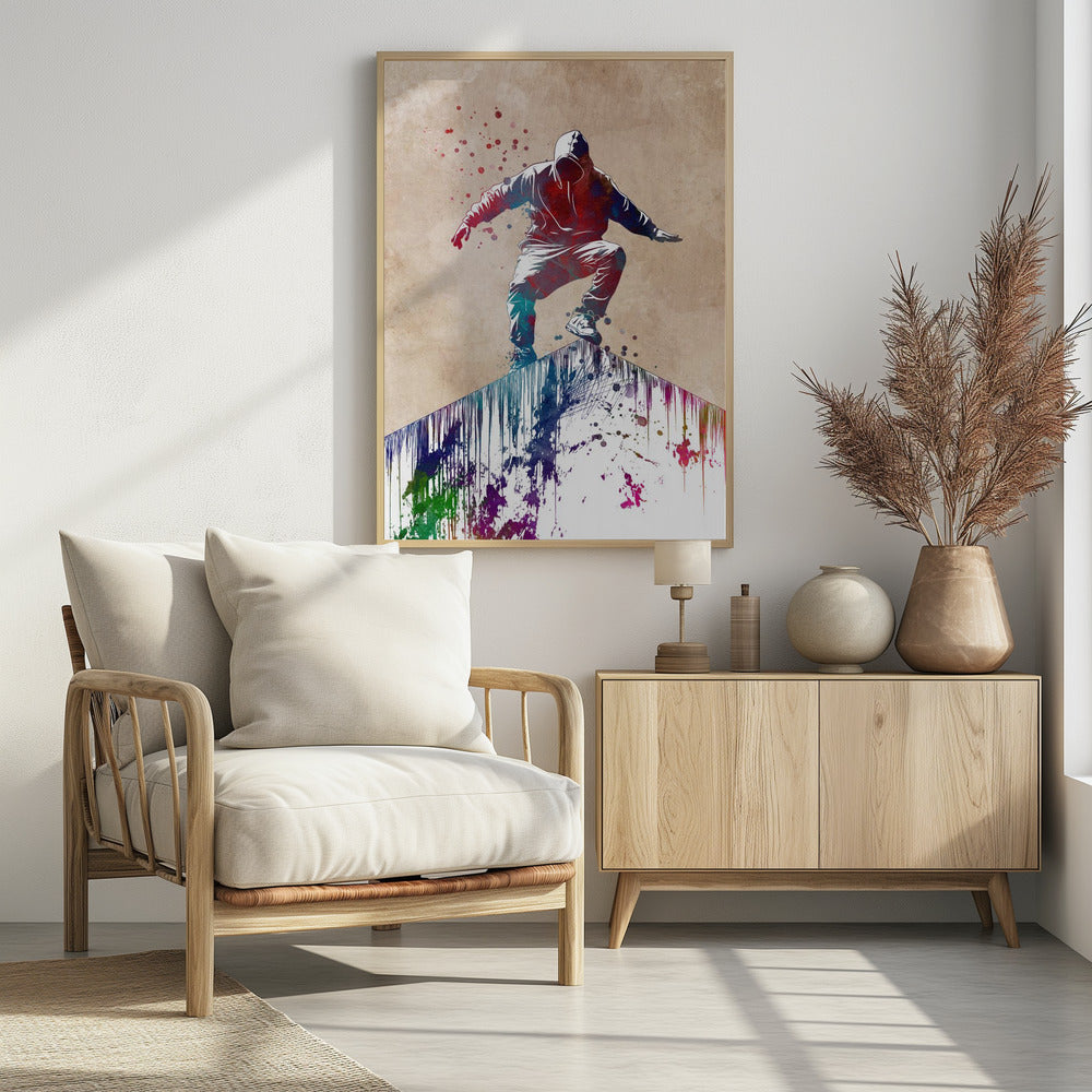 Parkour city sport art - Poster / Art Print