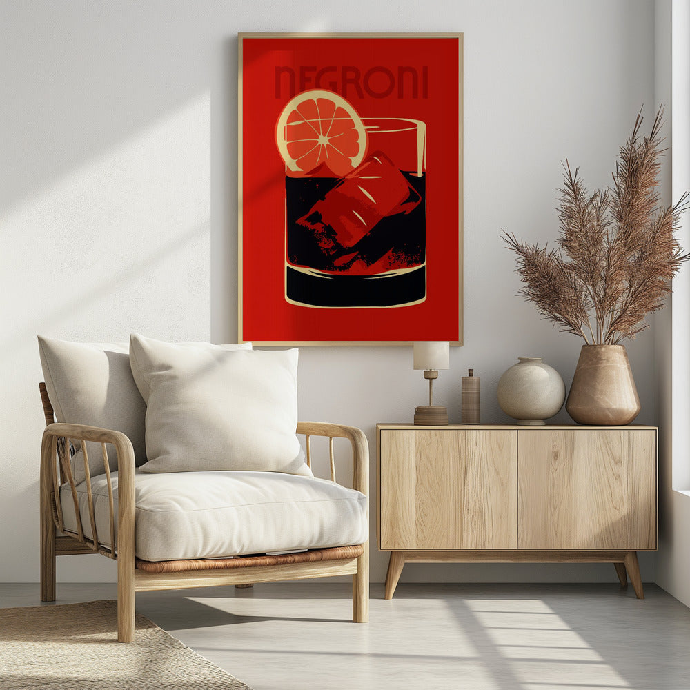 Negroni Red - Poster / Art Print