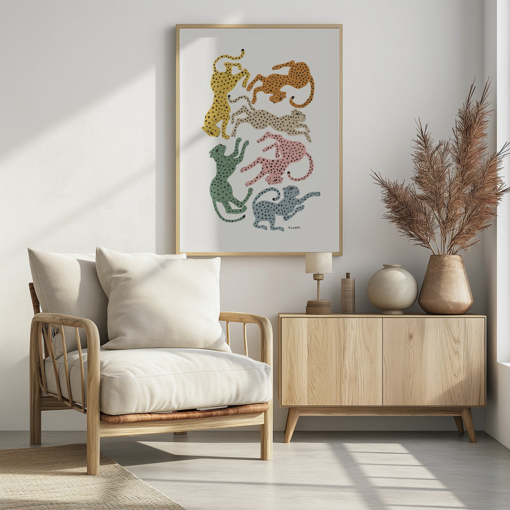 Colorful Cheetahs - Poster / Art Print