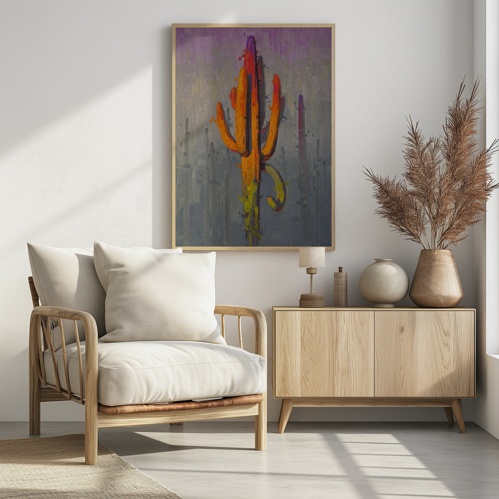 Colorful Cactus Painting - Poster / Art Print