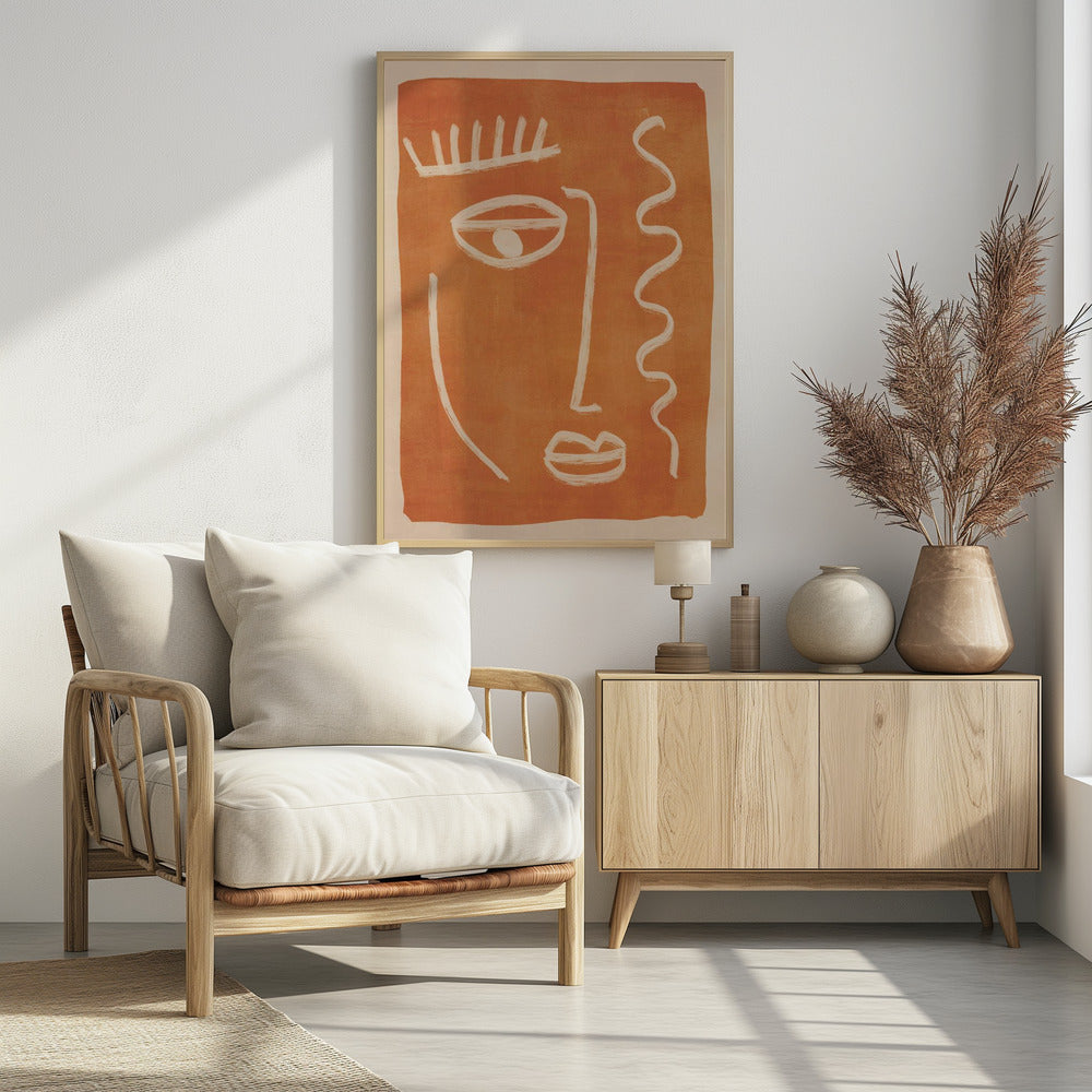 Abstract Face Portrait - Poster / Art Print