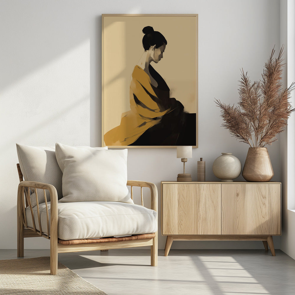 Femme En Jaune - Poster / Art Print