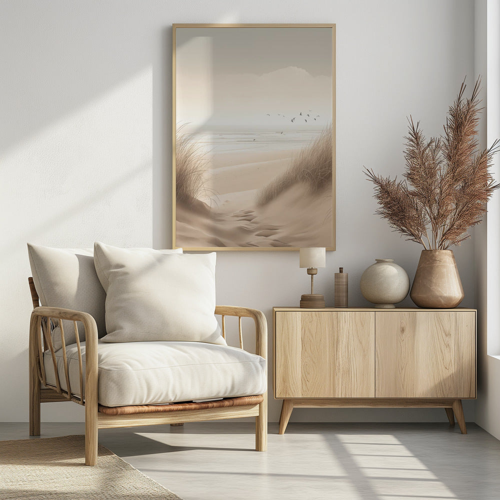 Sand Dunes By the Sea No 1 - Poster / Art Print