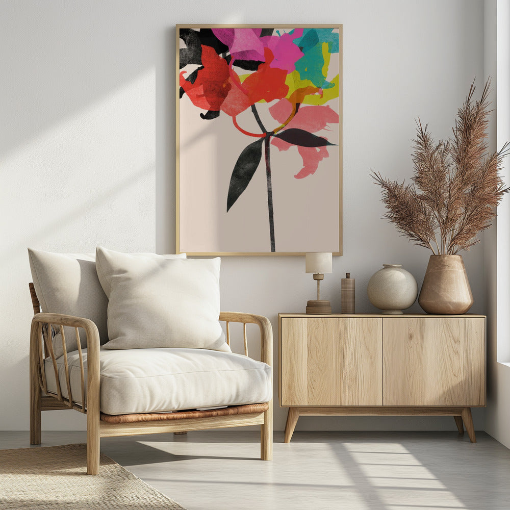 Vibrant Bloom Fusion - Poster / Art Print