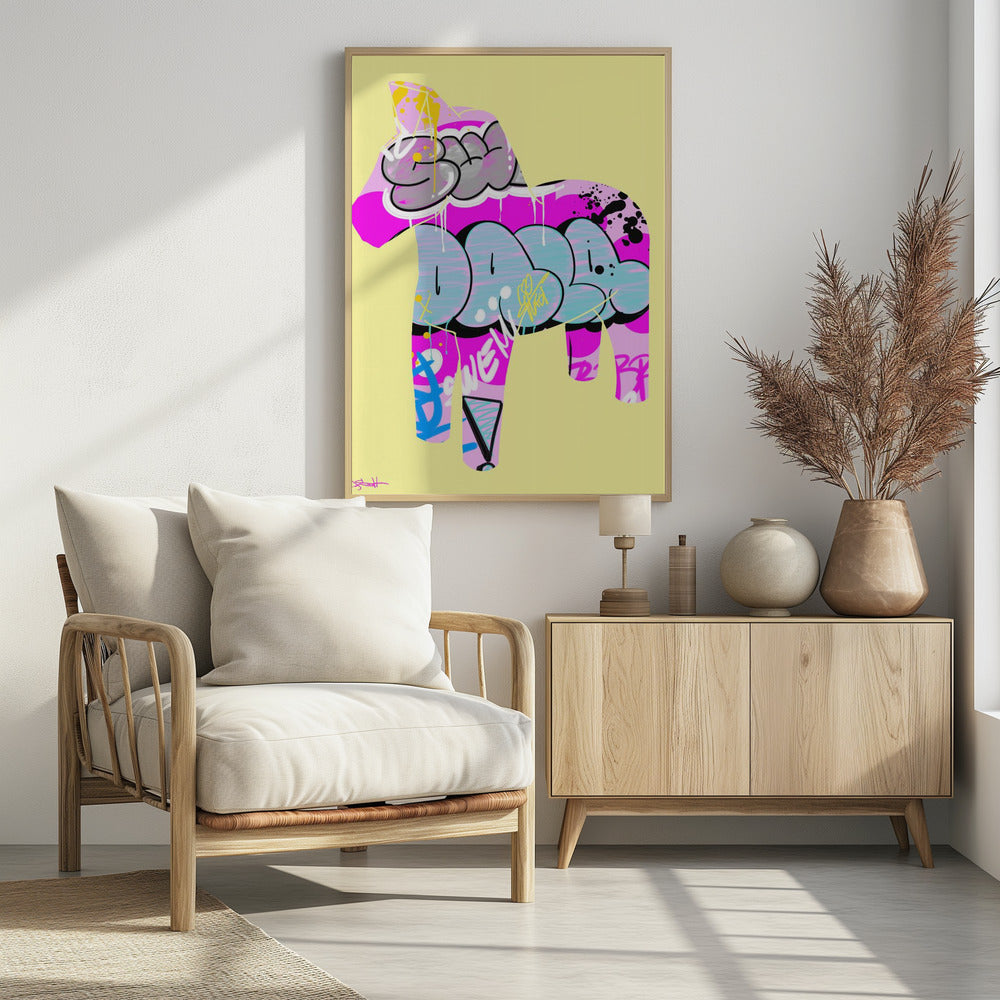 Dalahäst 12 - Poster / Art Print