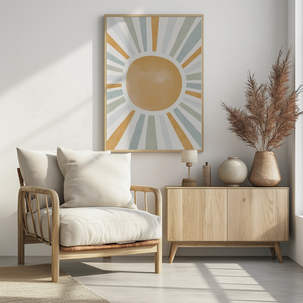 Radiant Sunburst - Poster / Art Print