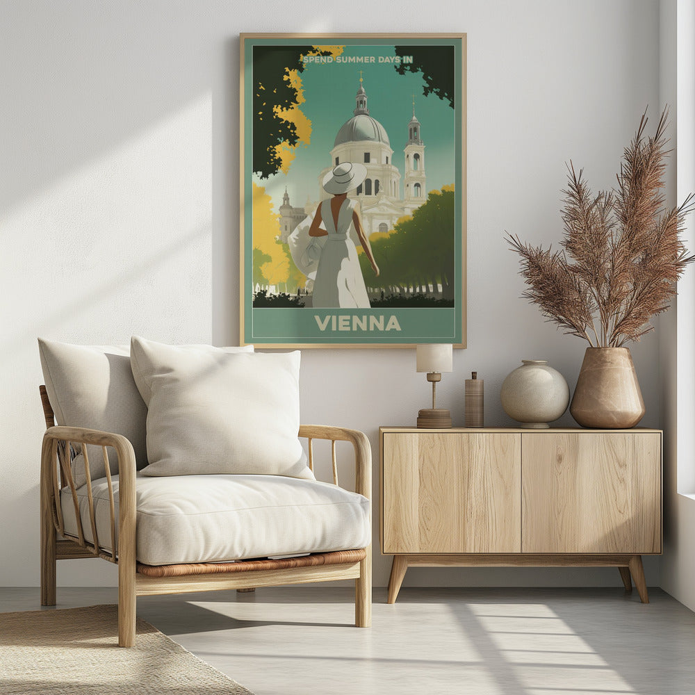 Vienna Summer Stroll - Poster / Art Print