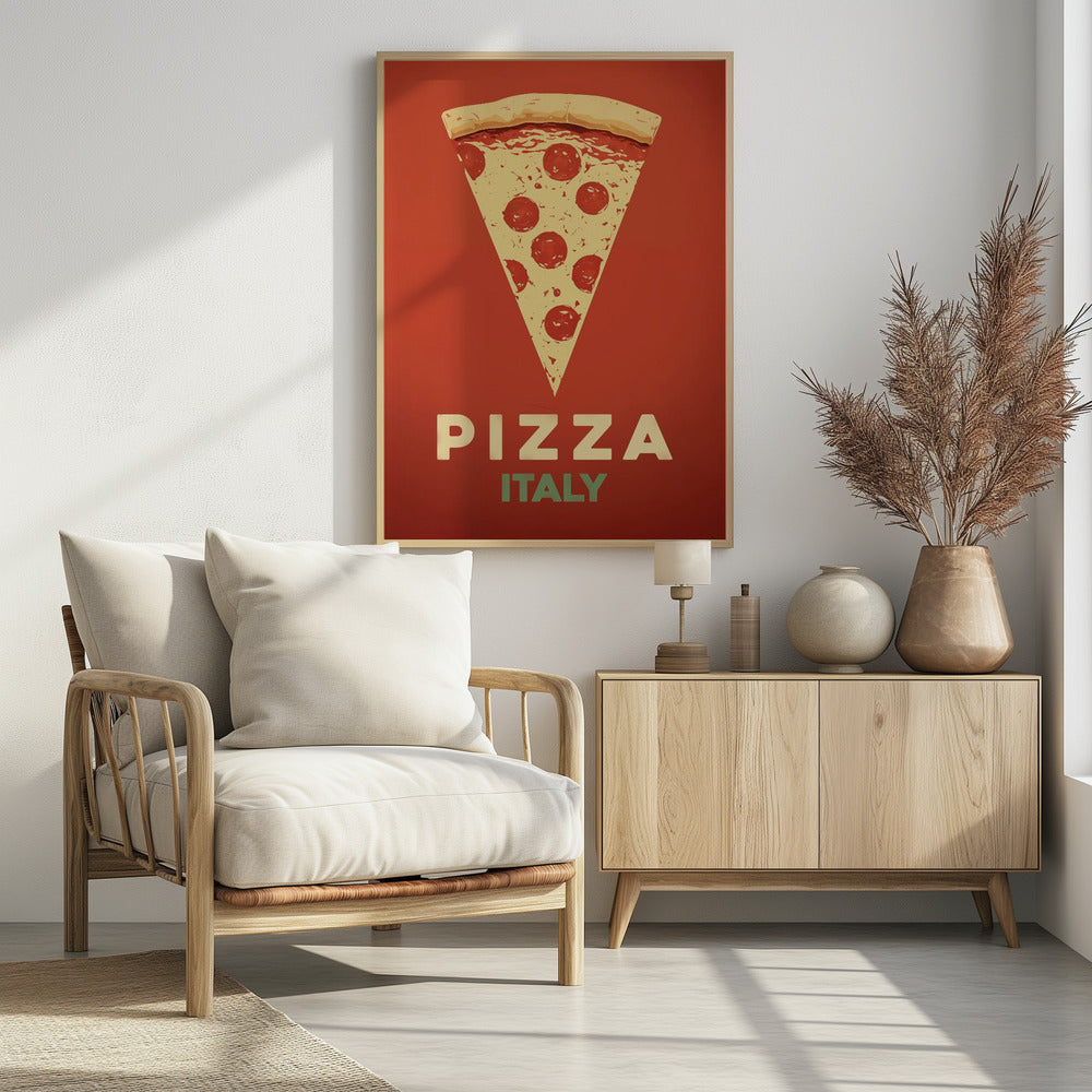 Pepperoni Pizza Slice - Poster / Art Print