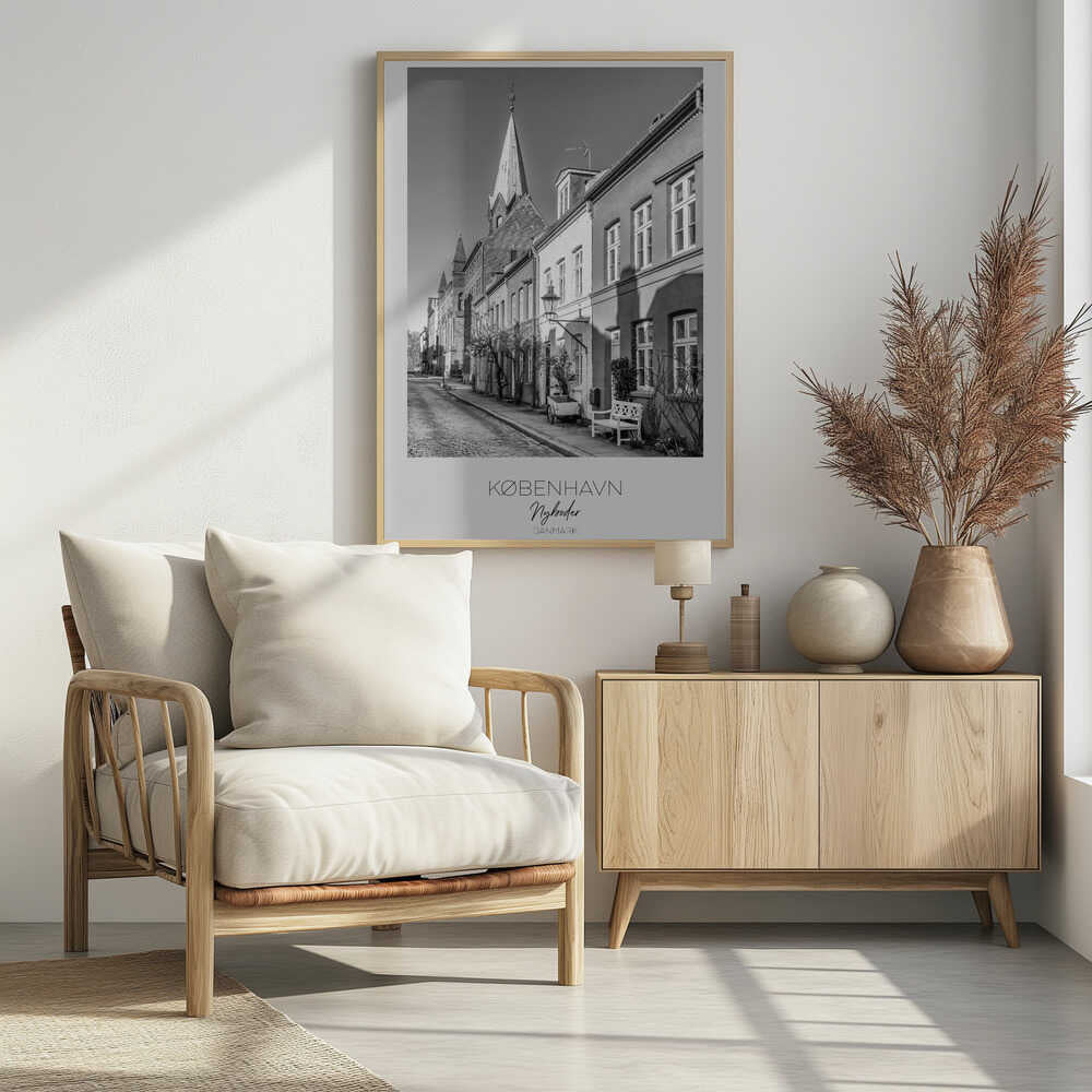 Charming Street In Nyboder - Poster / Art Print