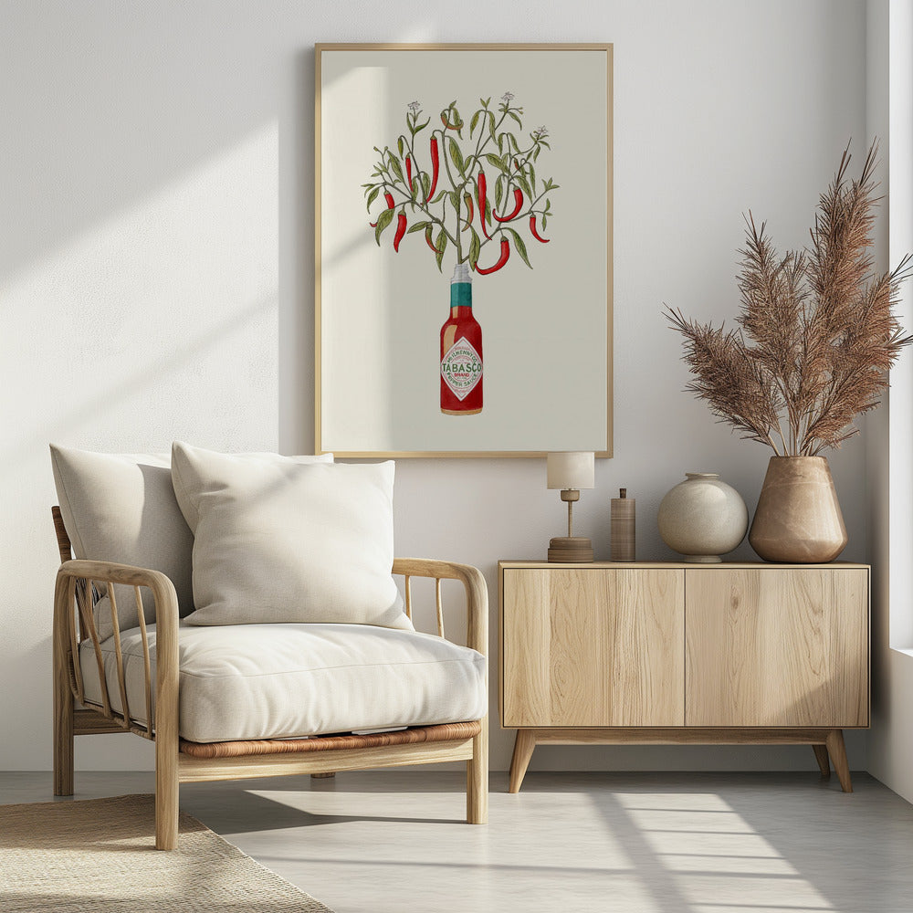 Chili Pepper Plant - Poster / Art Print