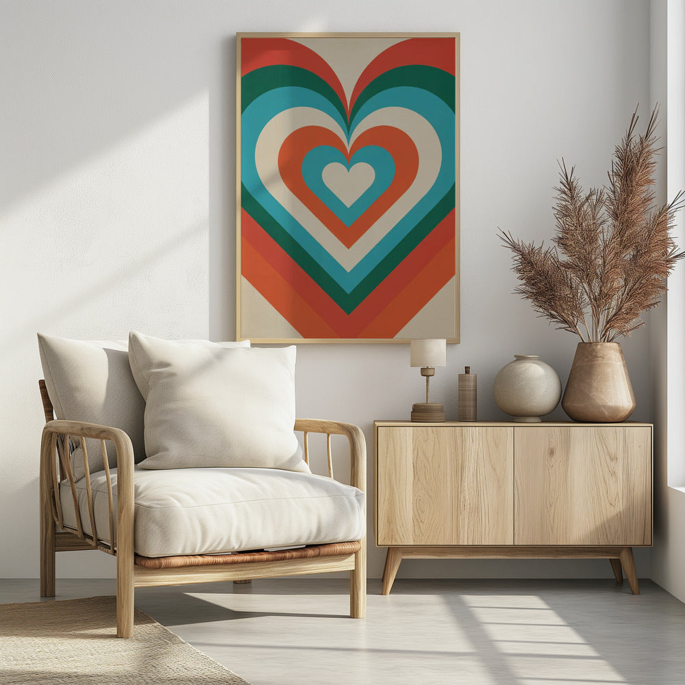 Concentric Hearts - Poster / Art Print