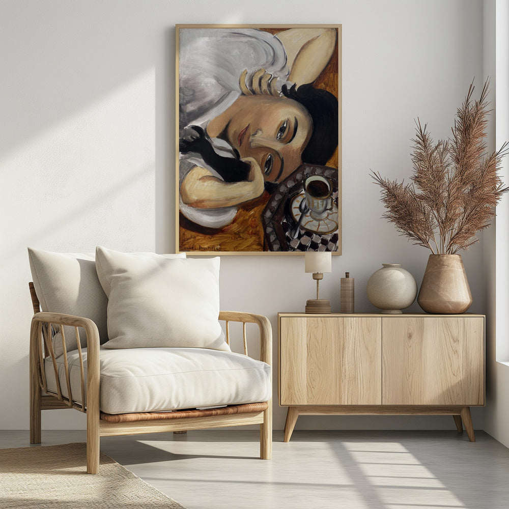 Lorette Con Una Tazza Di Caffe 1916 - Poster / Art Print