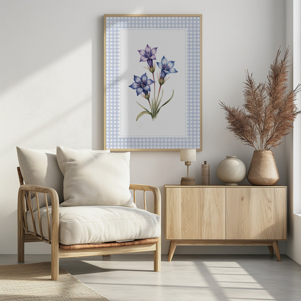 Gentiana Flowers - Poster / Art Print