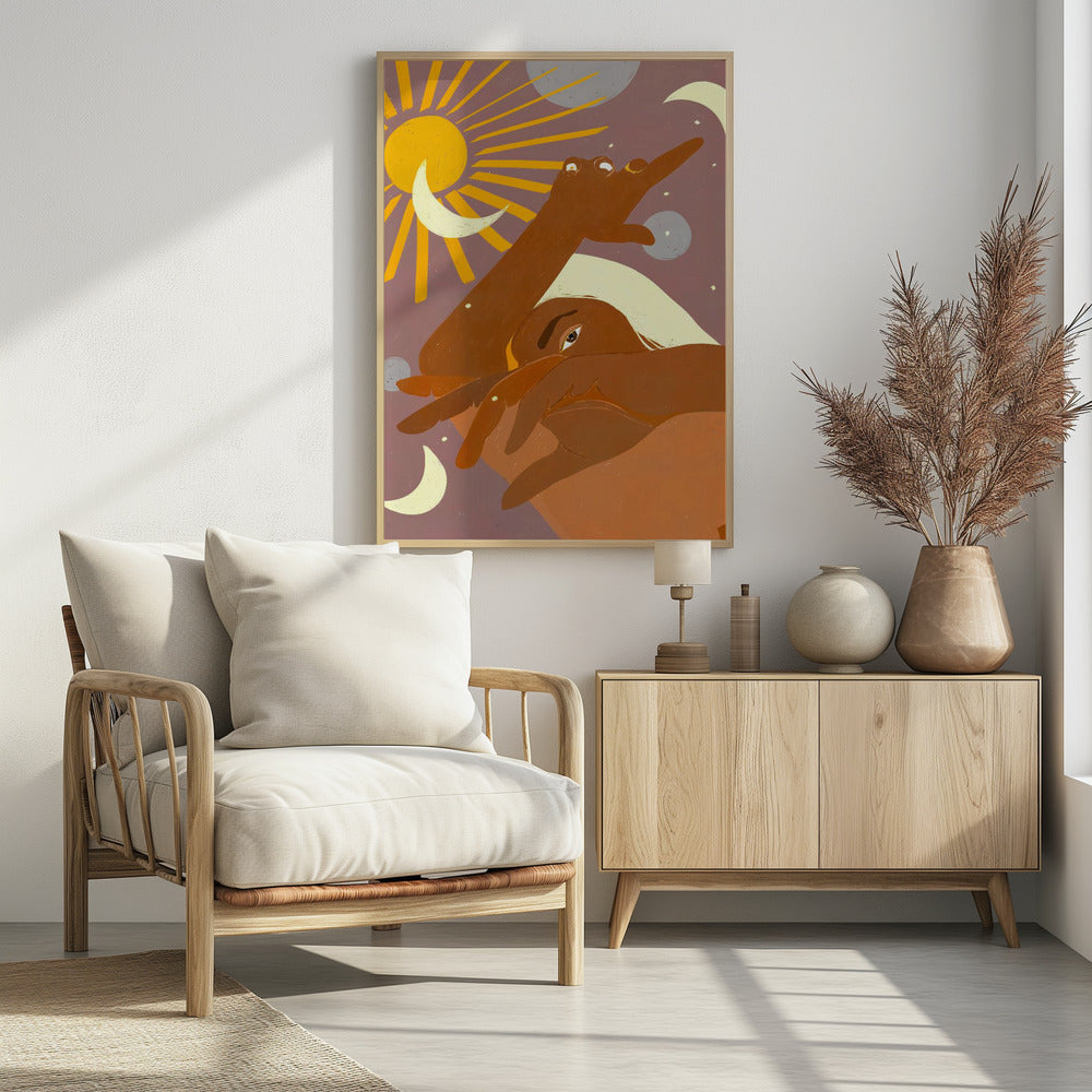 The Moon Dances With Me the Way The Sun Cant - Poster / Art Print