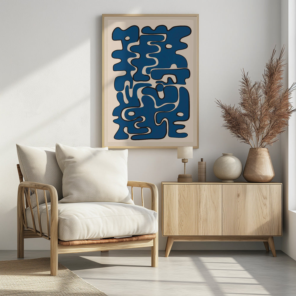Flowing Maze Dance - Poster / Art Print