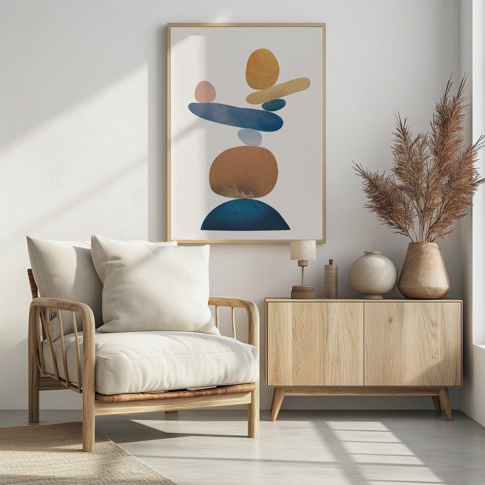 Balancing Shapes - Poster / Art Print