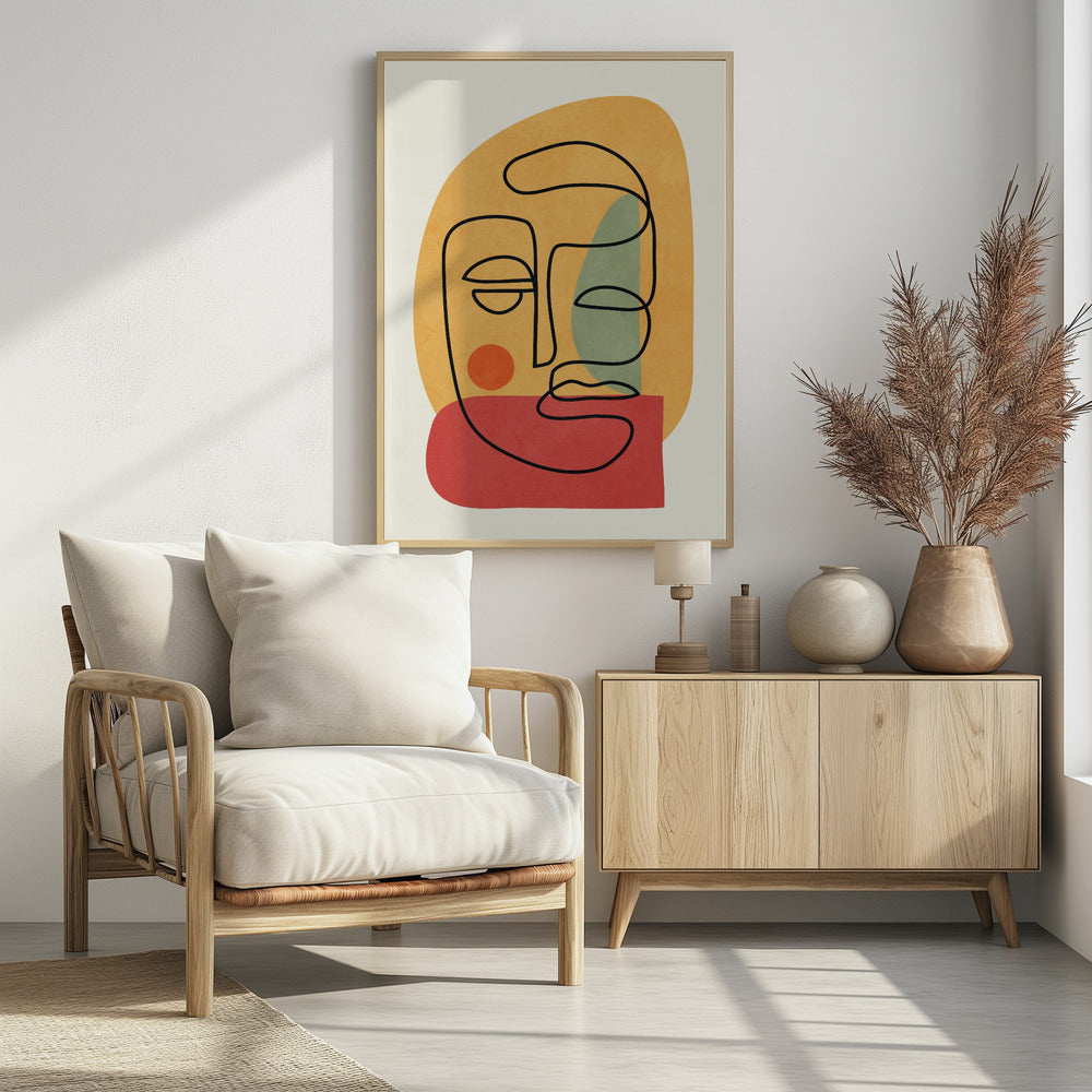 Abstract Faces 8 - Poster / Art Print