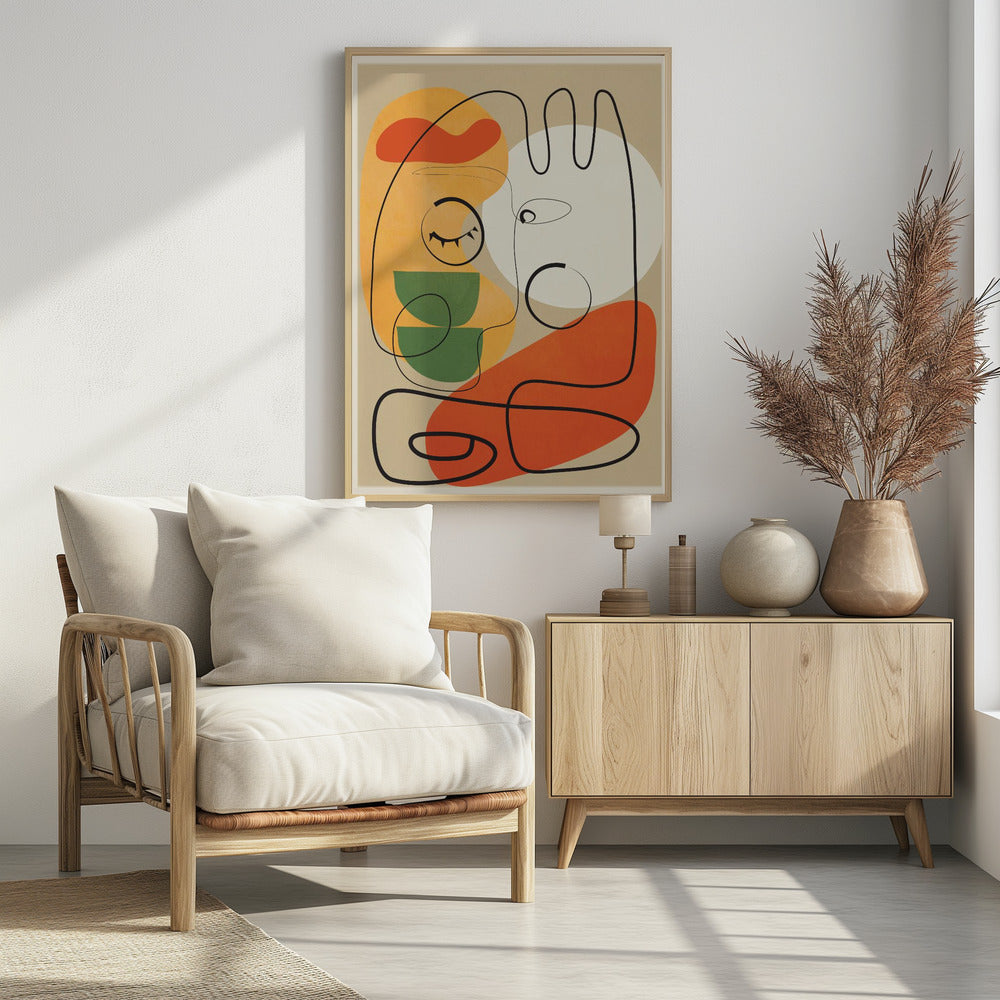 Very Abstract Colorful Portrait - Poster / Art Print