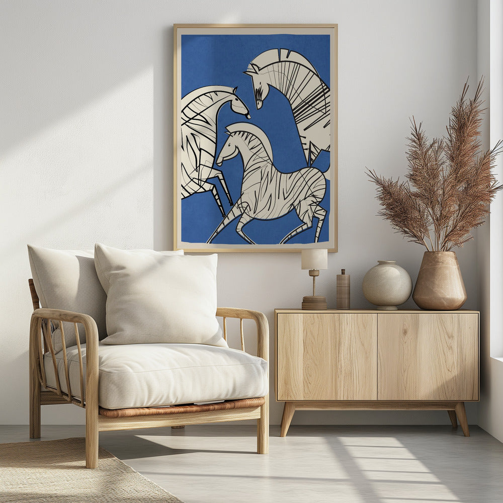 Abstract Zebras - Poster / Art Print