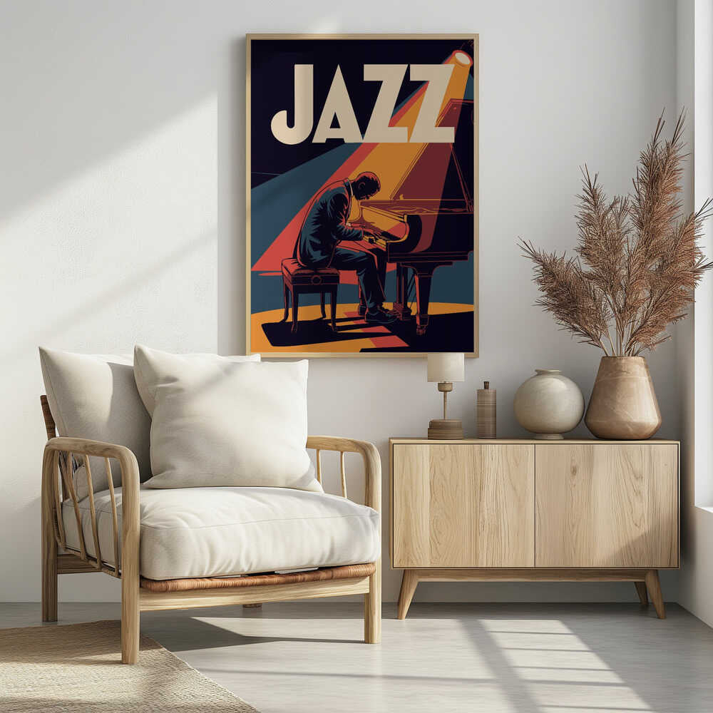 Jazz Pianist - Poster / Art Print