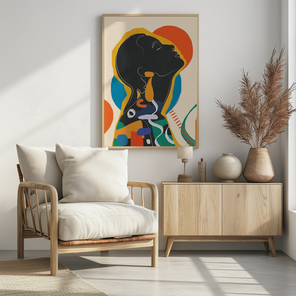 Modern Abstract Woman 1 - Poster / Art Print