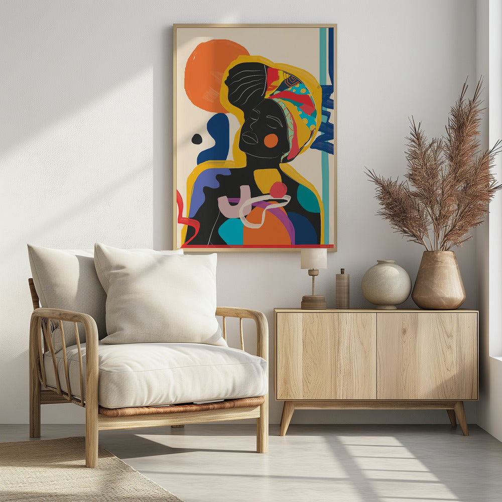 Modern Abstract Woman 3 - Poster / Art Print