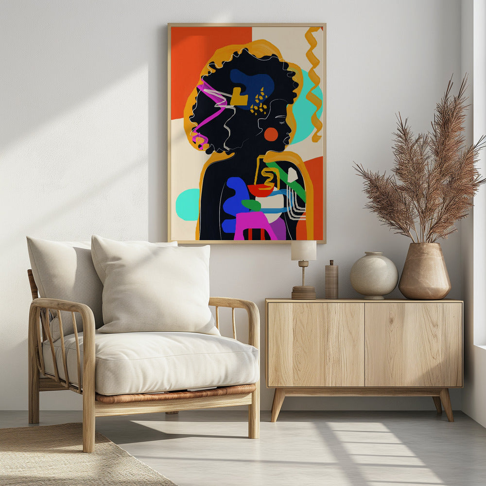 Modern Abstract Woman 4 - Poster / Art Print