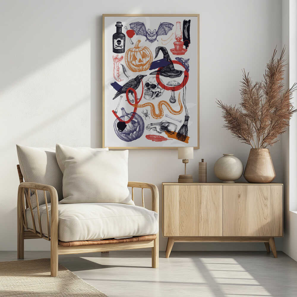 Halloween Collage Art - Poster / Art Print
