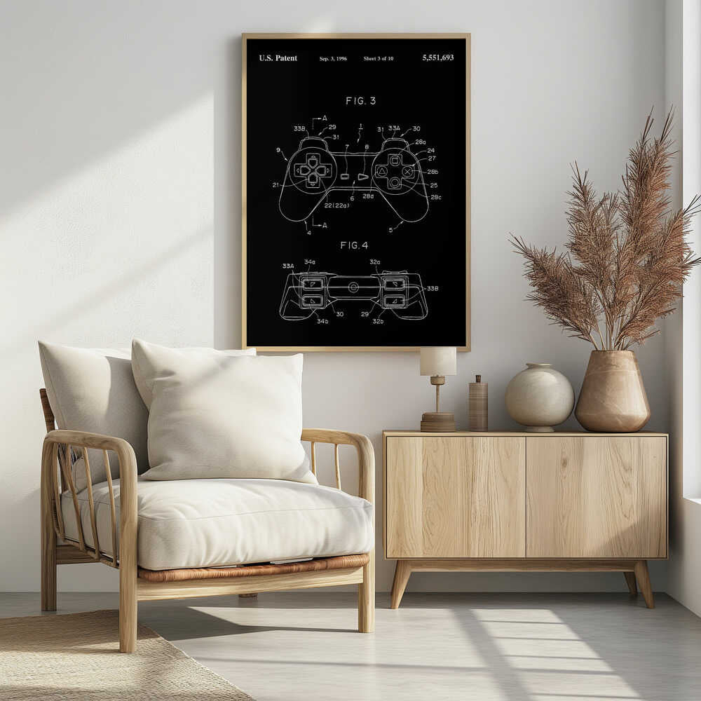 Controller Unit Patent 1996 - Poster / Art Print