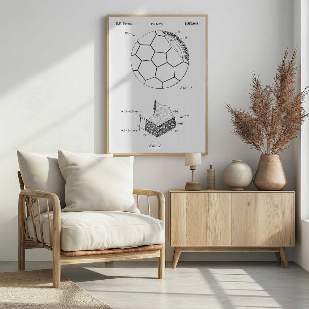 Soccer Ball Patent 1996 - Poster / Art Print