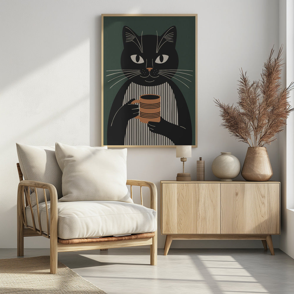 Morning Cat - Poster / Art Print