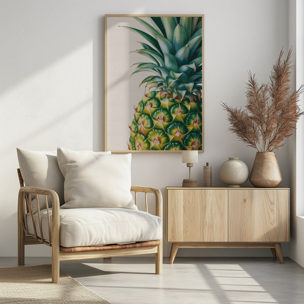 Pineapple Close Up - Poster / Art Print