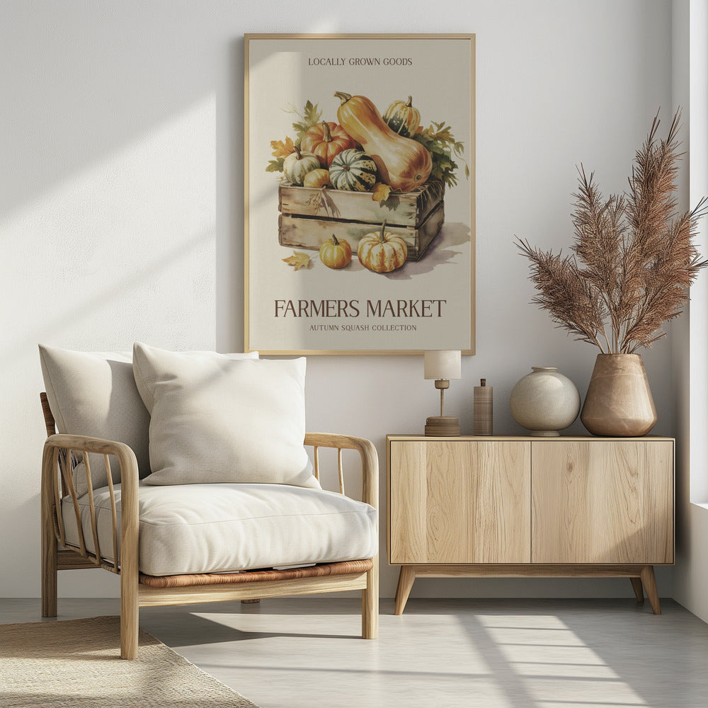 Farmers Market Squash - Poster / Art Print