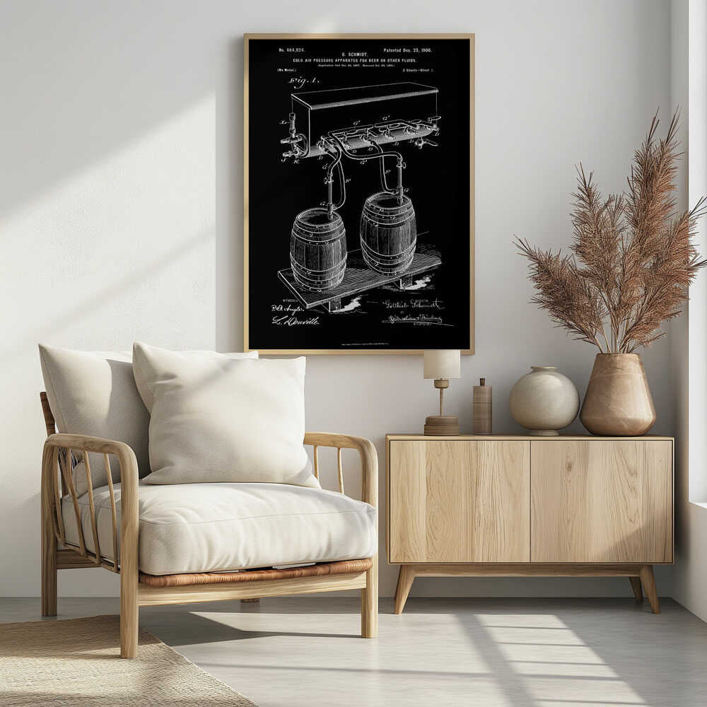 Apparatus for Beer Patent 1944 - Poster / Art Print