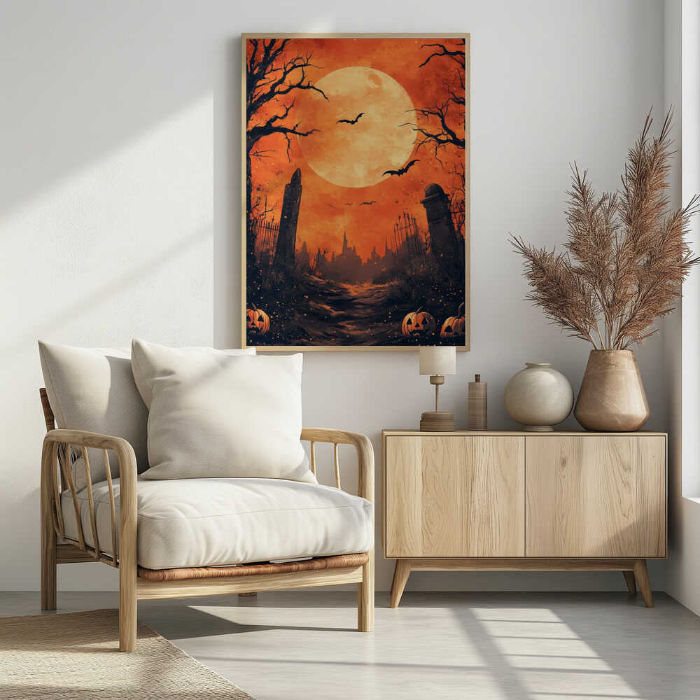 Halloween Scene (10) - Poster / Art Print