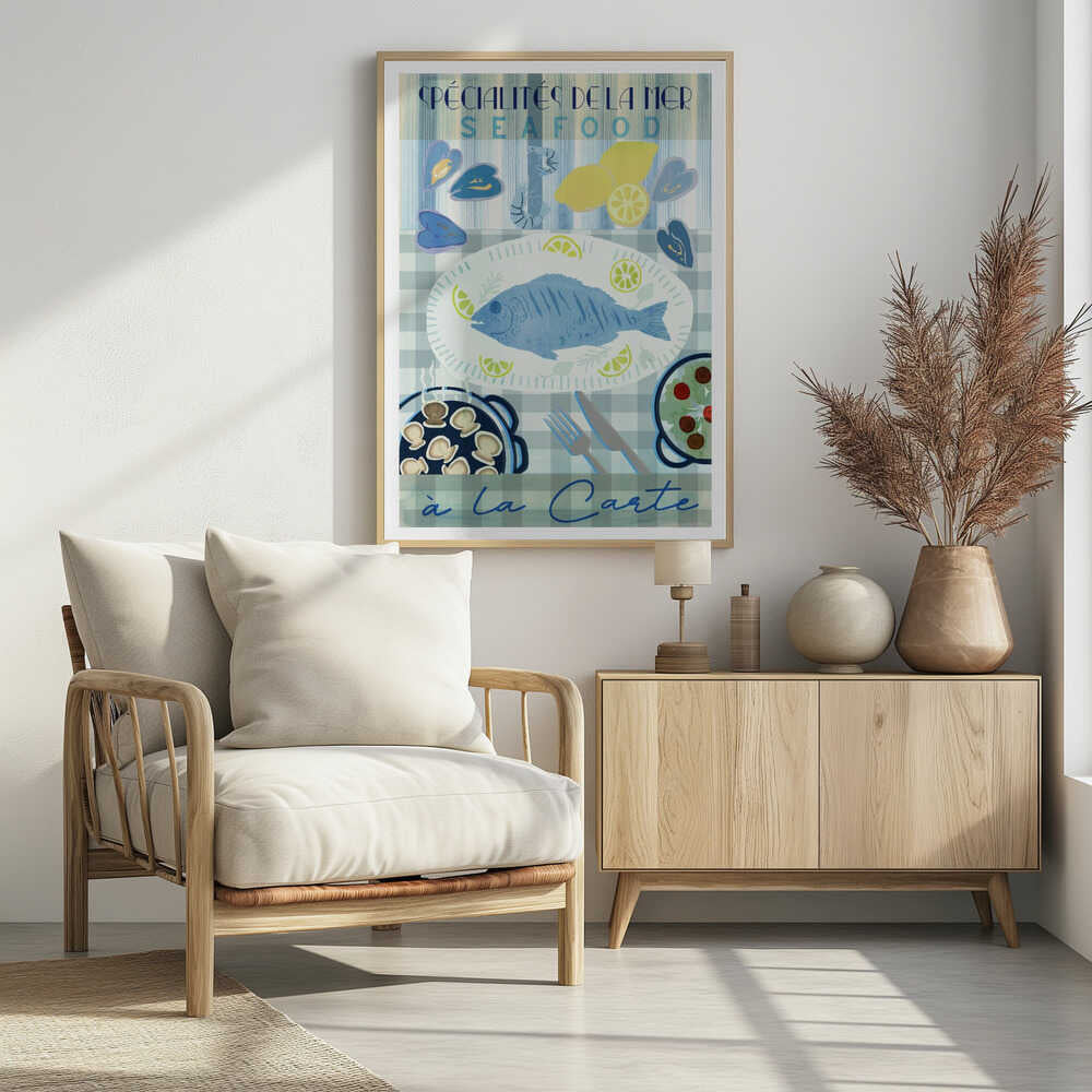 Spécialités de la Mer: Seafood à la Carte - Poster / Art Print